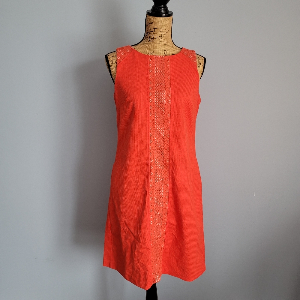 Nine West Orange Sleeveless Dress